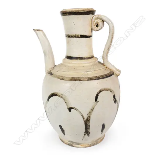 A Chinese provincial pottery wine ewer,