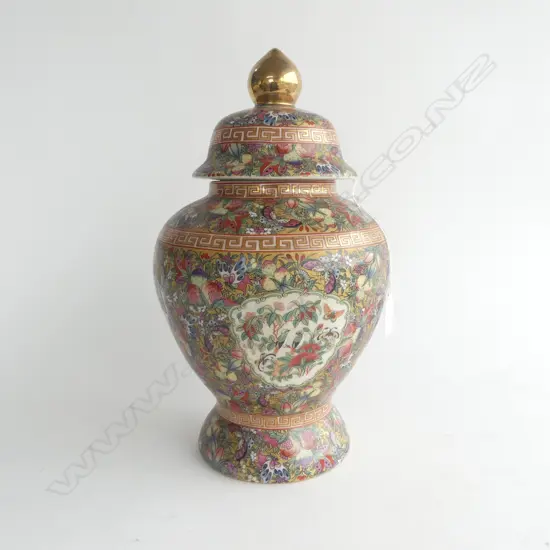 CHINESE LIDDED GINGER JAR H.370mm
