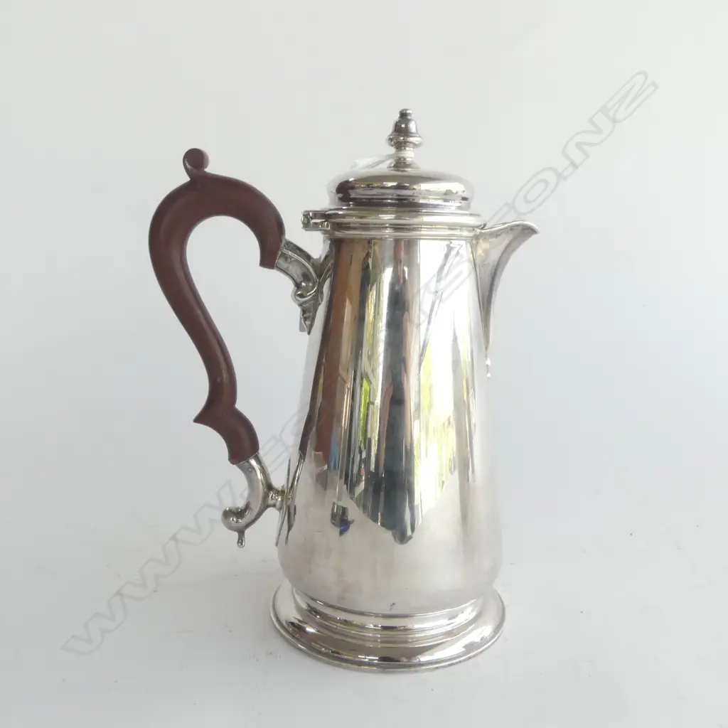 GEORGIAN STYLE STG SILVER COFFE POT, J B Chatterley & Sons Ltd B'HAM 1972 736grms   Image 1++