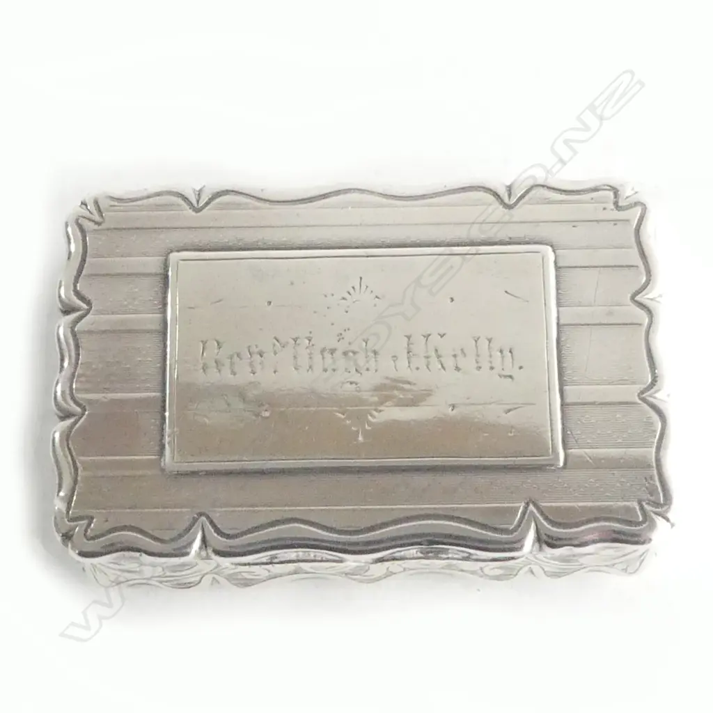 VICT S/SILVER SNUFF BOX 1847  68G Image 1++