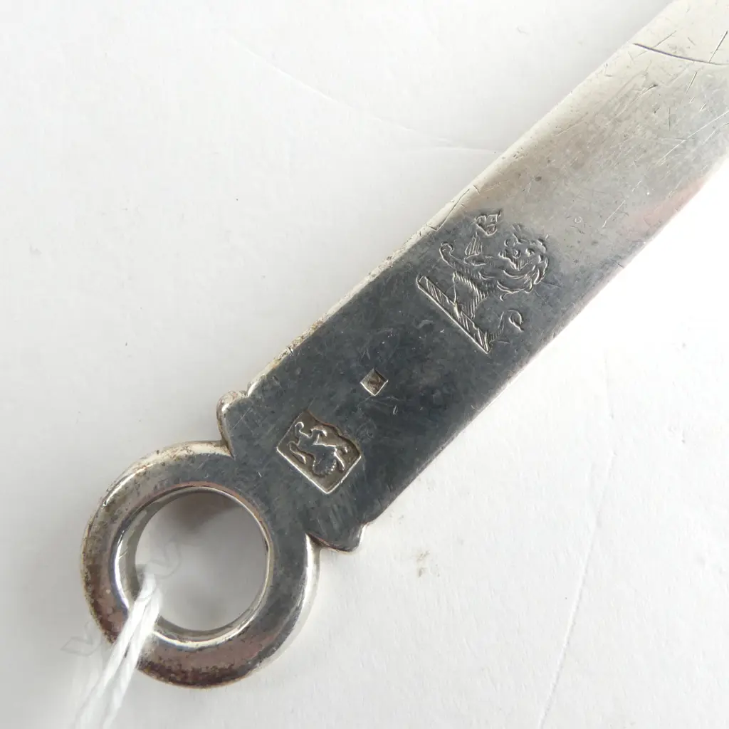 ANTIQUE STG SILVER SKEWER L.300mm 134grms Image 1++