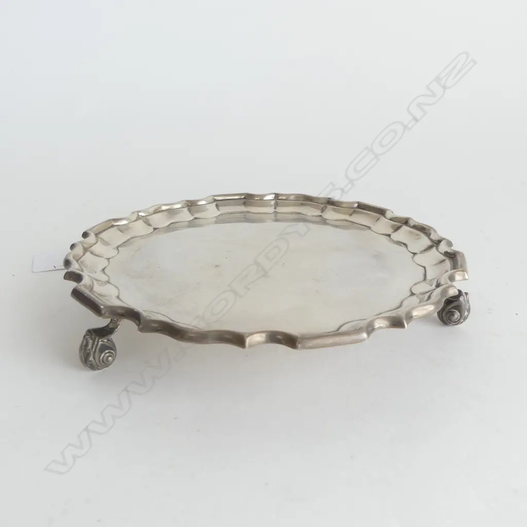 STG SILVER SALVER, THOMAS BRADBURY, SHEFFIELD 1924. 212gms Image 1++