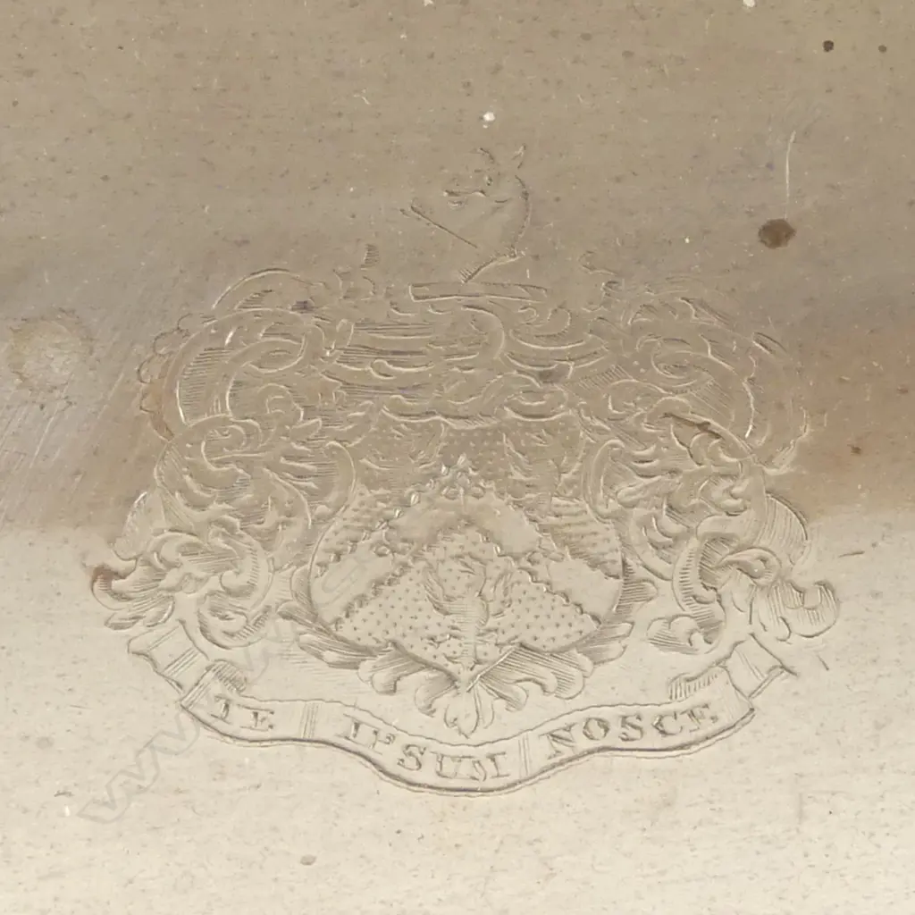 STG SILVER BOWL w. SWING HANDLE, S C YOUNGE & Co SHEFFIELD 1825 928grms Image 1++