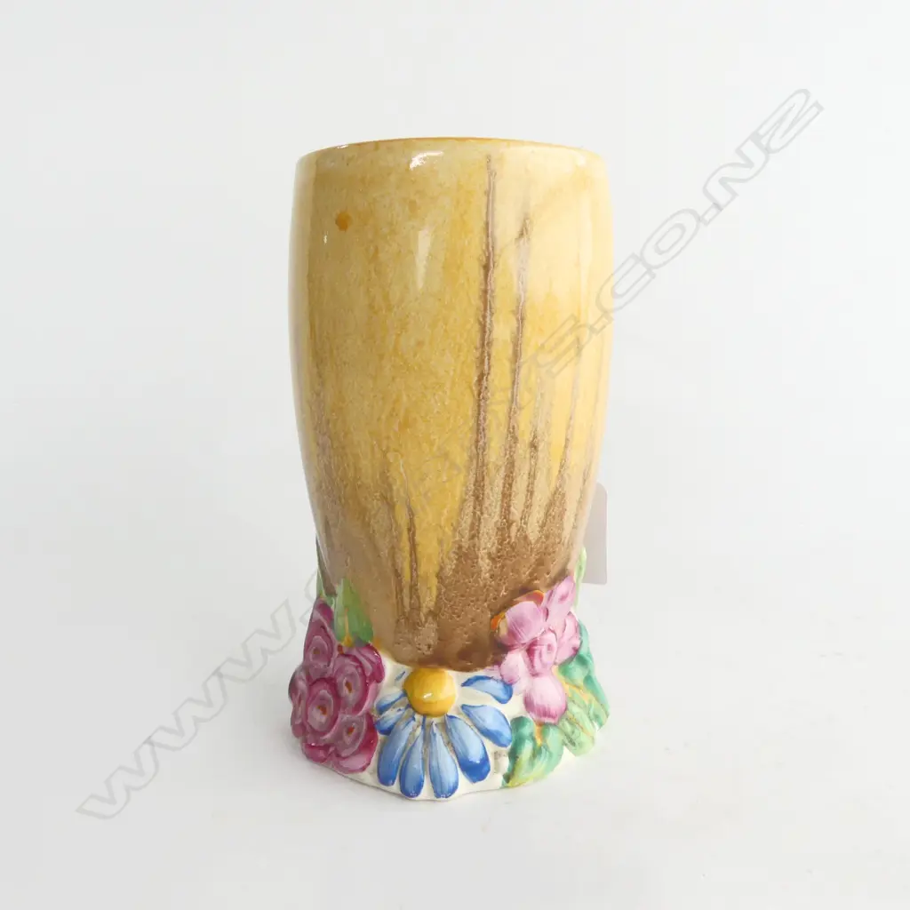 CLARICE CLIFF BIZARRE 'MY GARDEN' VASE H.150mm Image 1++