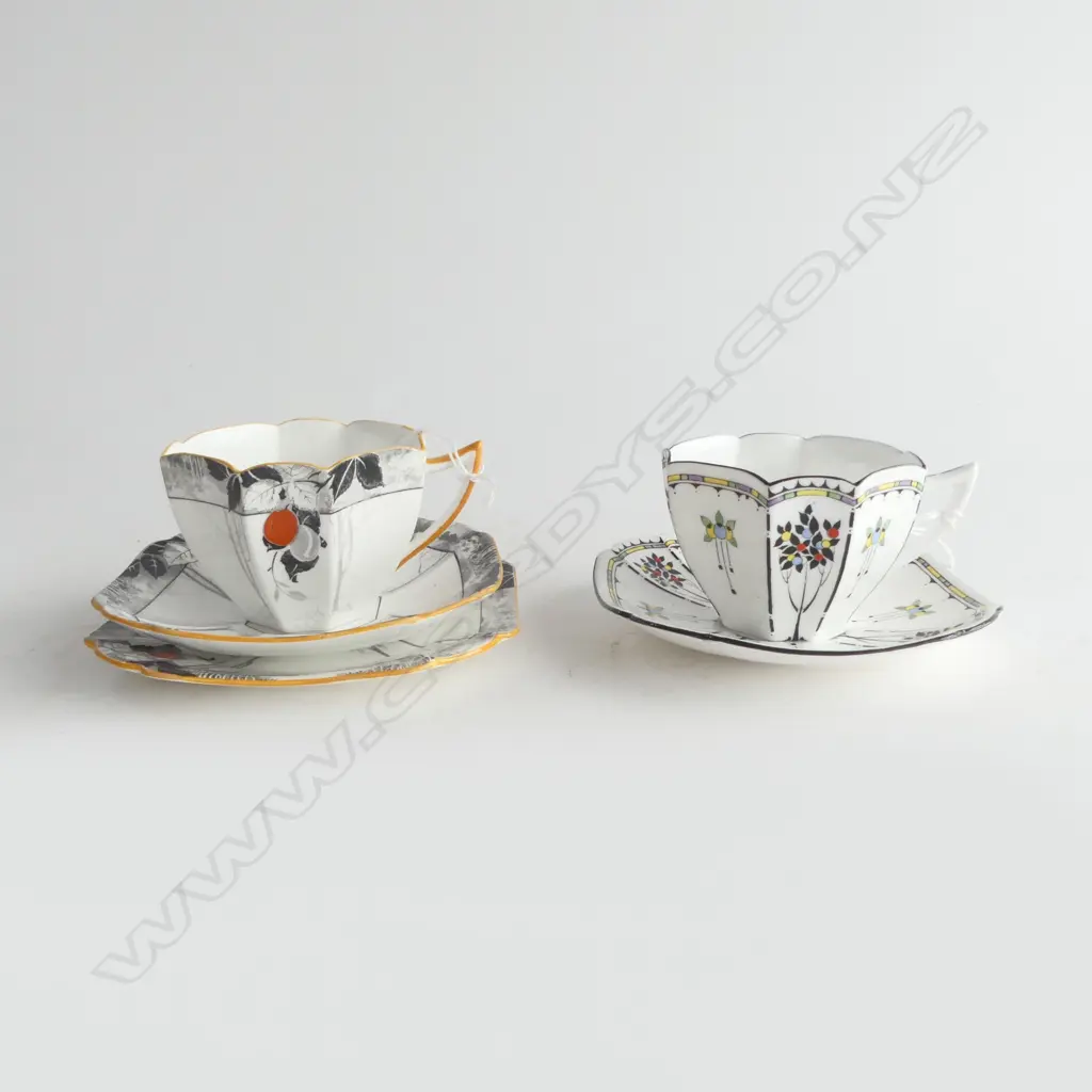 SHELLEY ART DECO TRIO PATTERN No.11632 + SHELLEY C/S No.11496 Image 1++