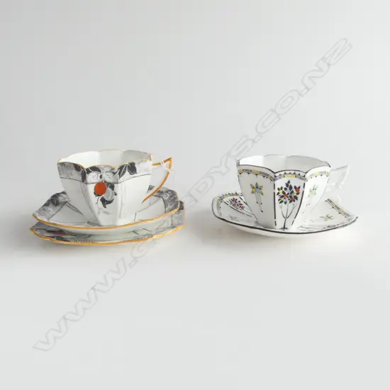 SHELLEY ART DECO TRIO PATTERN No.11632 + SHELLEY C/S No.11496