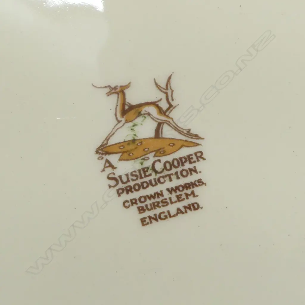 3 CLARICE CLIFF PLATES + SUSIE COOPER PLATE  Image 1++