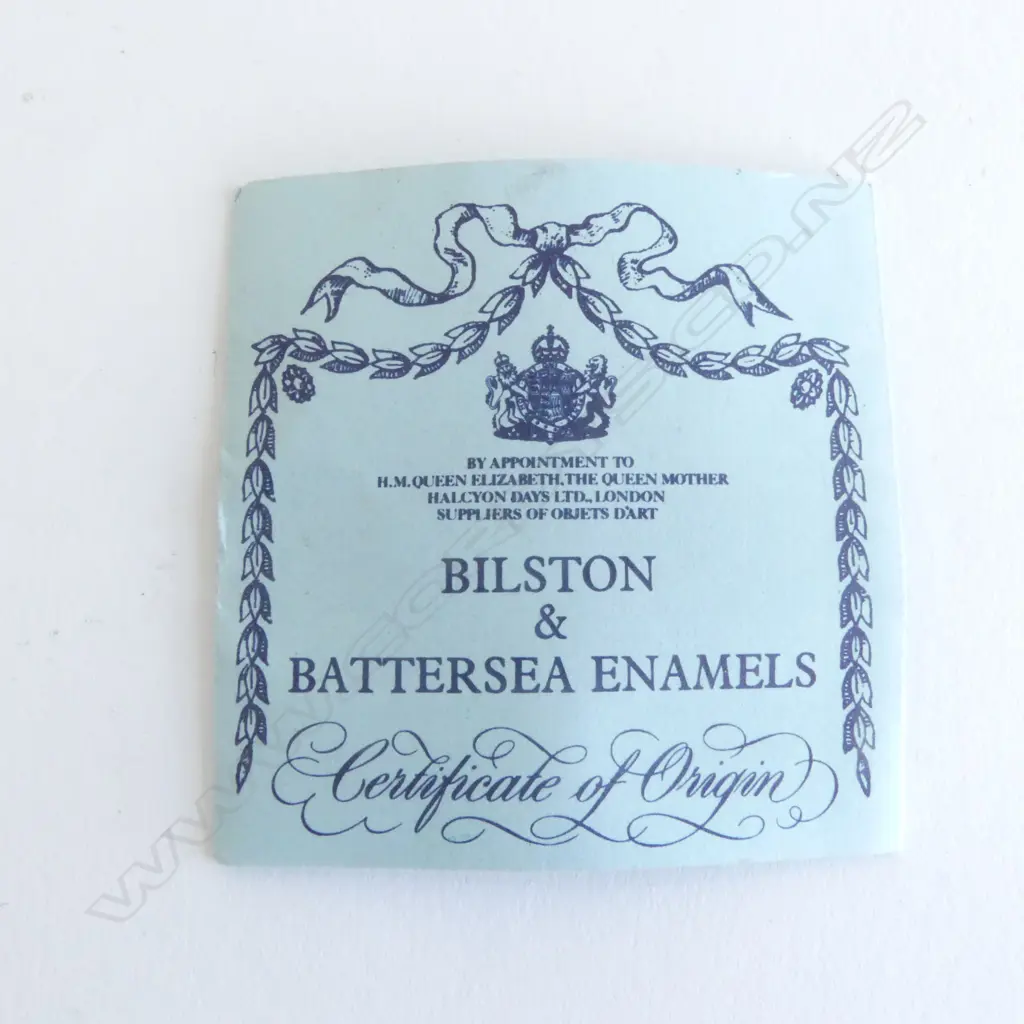 MODERN ' BILSTON & BATTERSEA ENAMELS' 'EASTER 1978' hinged EGG Image 1++