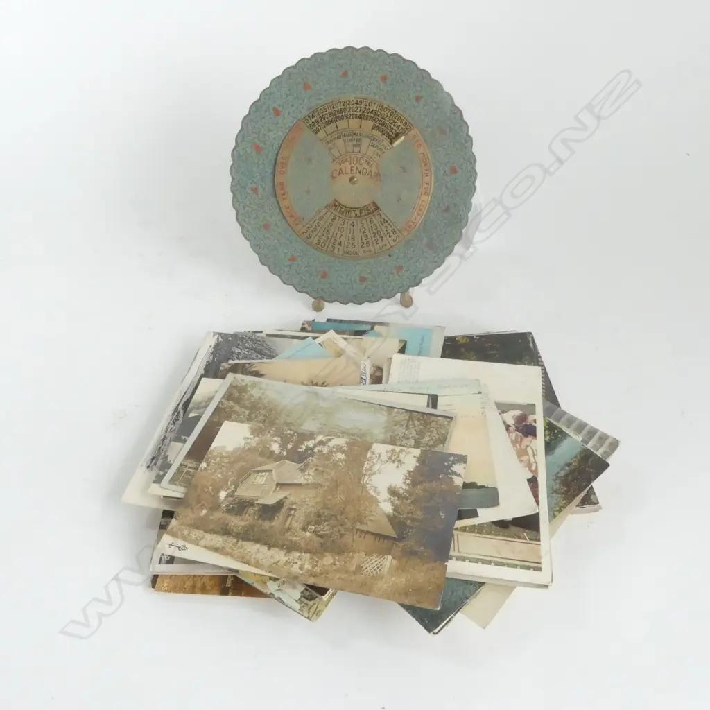 COLLECTION of VINTAGE POSTCARDS & INDIAN 100yr CALENDAR 1993 to 2092 Image 1++