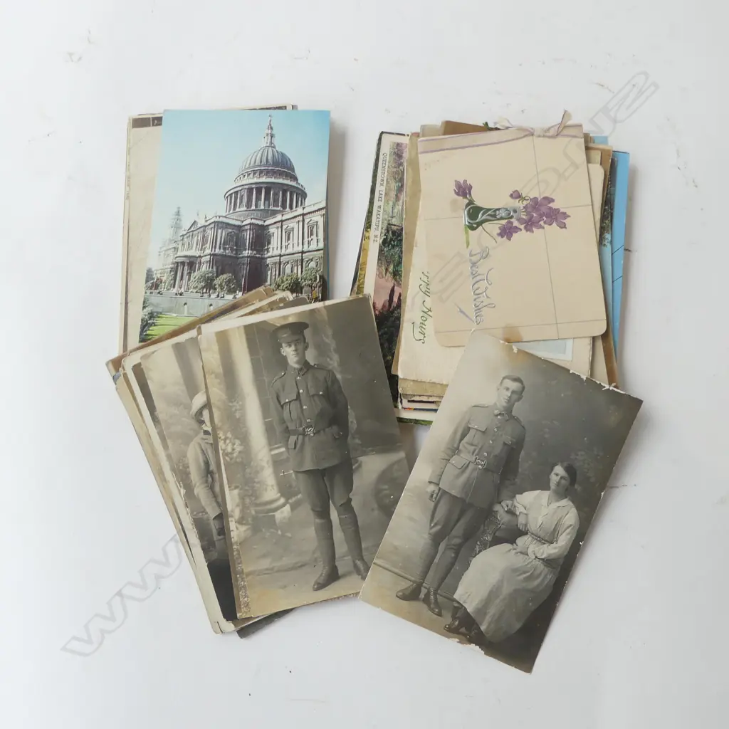 SEL. 70+ VINTAGE POSTCARDS: NZ. MILTARY. FAMILY ETC Image 1++
