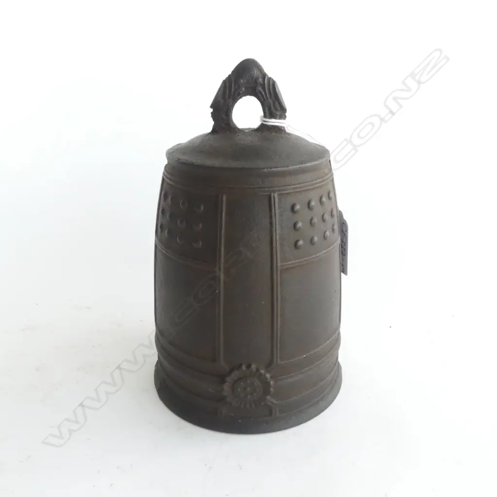 OLD IRON JAPANESE CHIO-JI TEMPLE BELL H.166mm Image 1++
