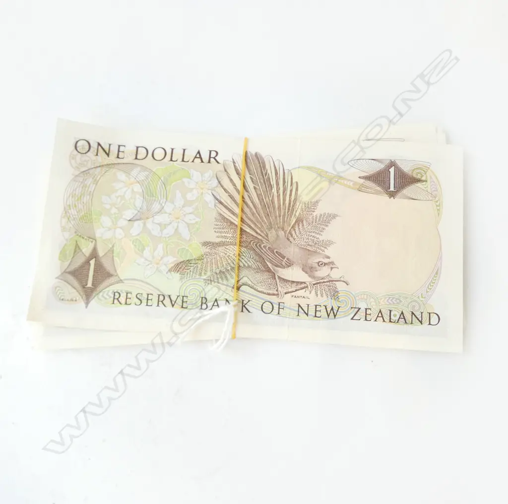 11 NZ $1 BANK NOTES (WILKS) 3 CONSECUTIVE RUNS (4.4.3) Image 1++