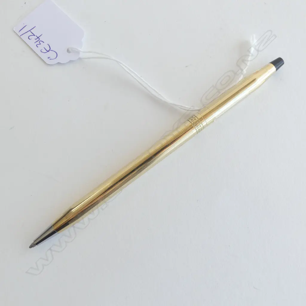 1/20 10CT GOLD FILLED CROSS BALLPOINT PEN USA L.135mm Image 1++