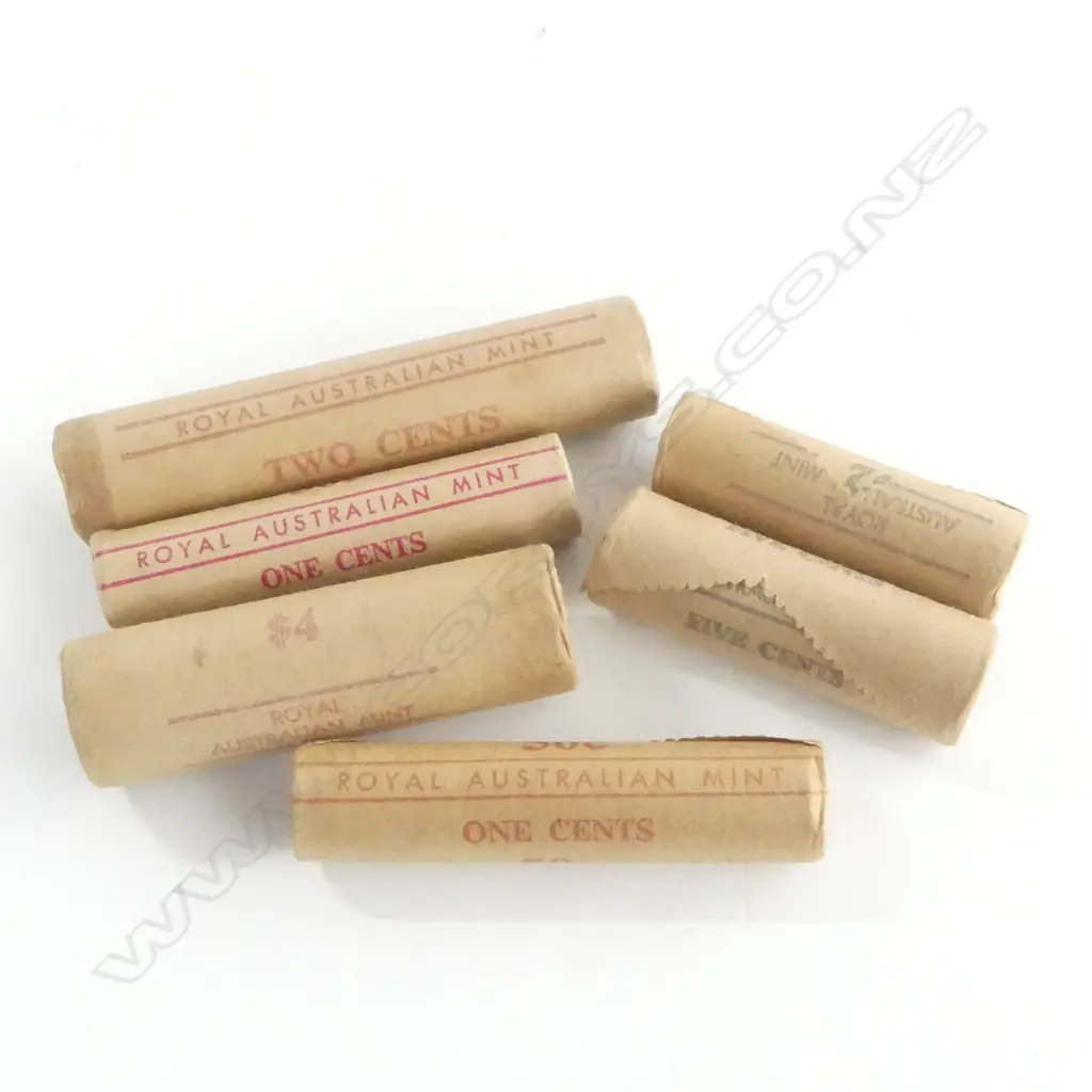 AUSTRALIAN MINT COINS IN TUBES Image 1++