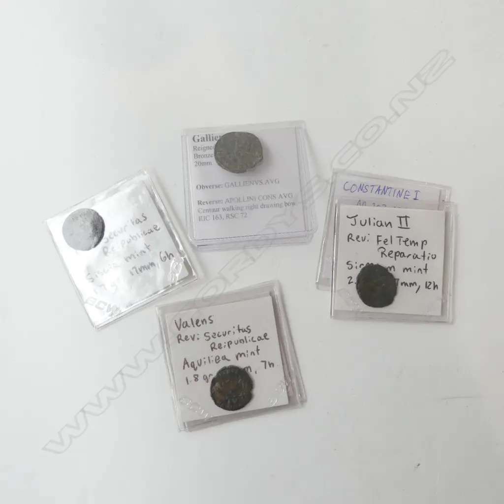 6 ANCIENT COINS, ROMAN ETC Image 1++