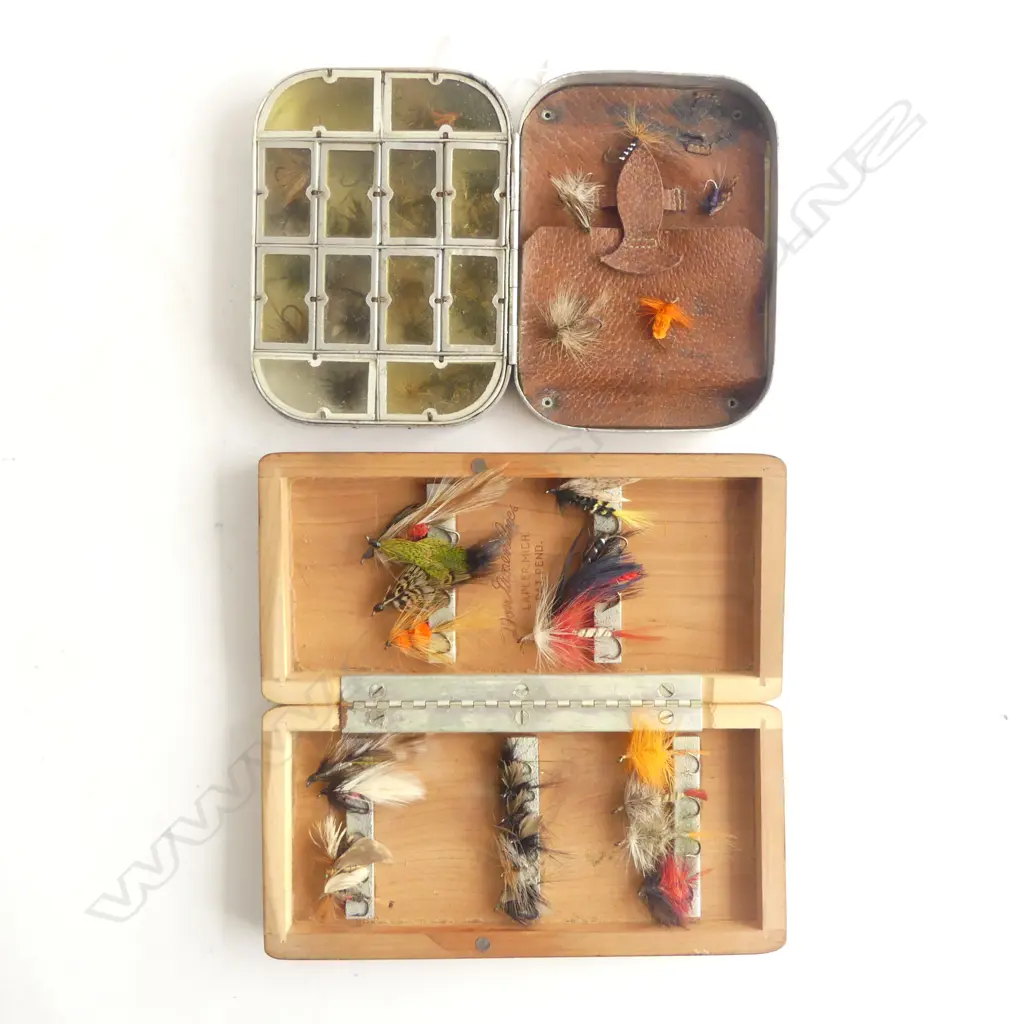 Alan Pye fishing collection: 2 FLY BOXES Image 1++