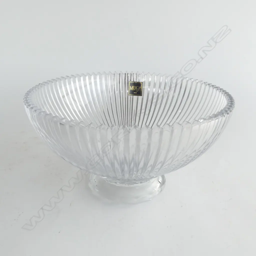 MIKASA JAPAN CRYSTAL BOWL H.135mm, 250mm dia Image 1++