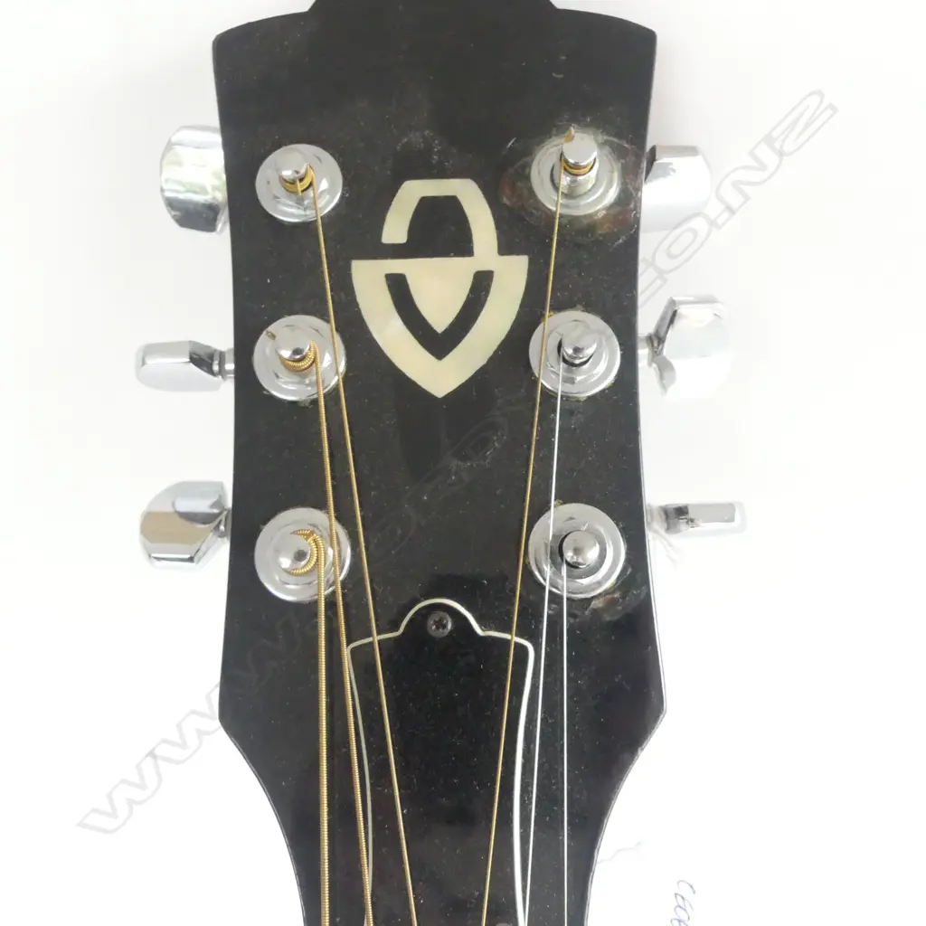 Vintage Kansas W-250 ACOUSTIC GUITAR Made by Kiso Suzuki w mop & abalone inlaid neck. Inlaid back. L.1065mm Image 1++