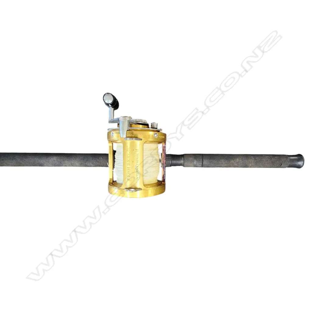 USA GOLDEN PENN  50TW INT.II REEL on FISHING ROD (BIG GAME) . penn 1.75m + heavy/fast 15-24kg. Image 1++