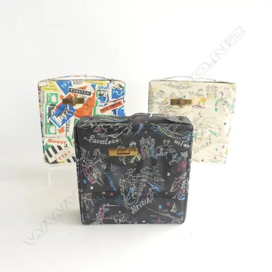 3 VINTAGE 45rpm CASES