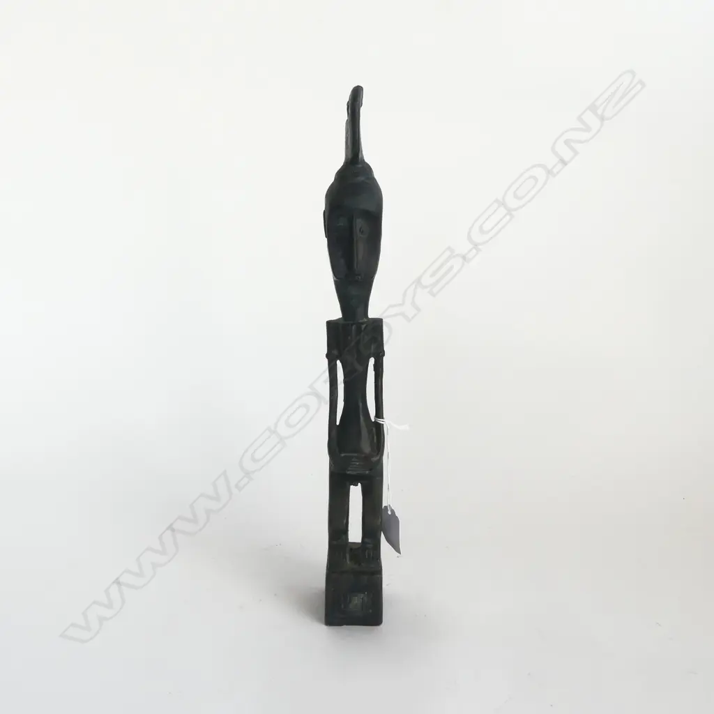 BRONZE ELONGATED TRIBAL FIGURE H.380mm Image 1++