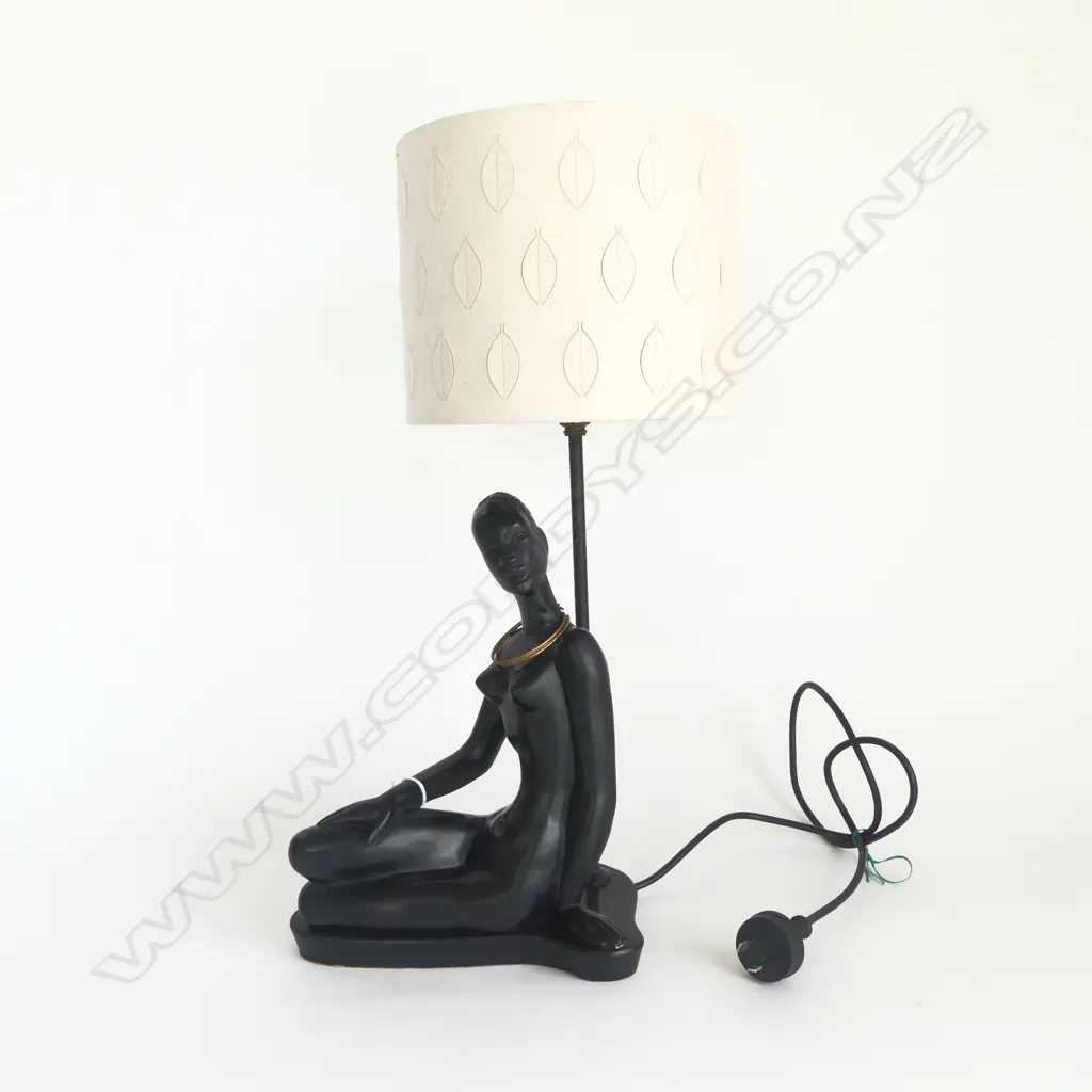 VINTAGE EUNICE TAYLOR STUDIOS TABLE LAMP H.525mm (FAULT) Image 1++