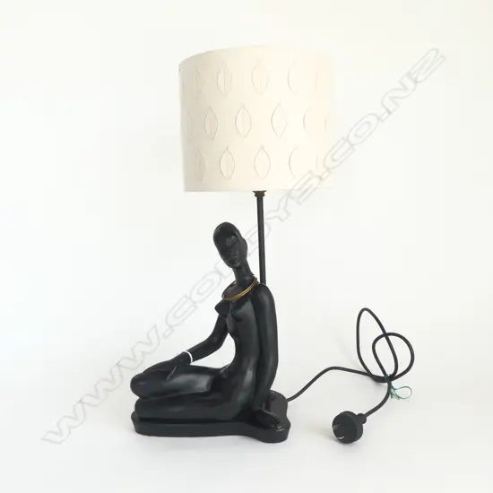 VINTAGE EUNICE TAYLOR STUDIOS TABLE LAMP H.525mm (FAULT)