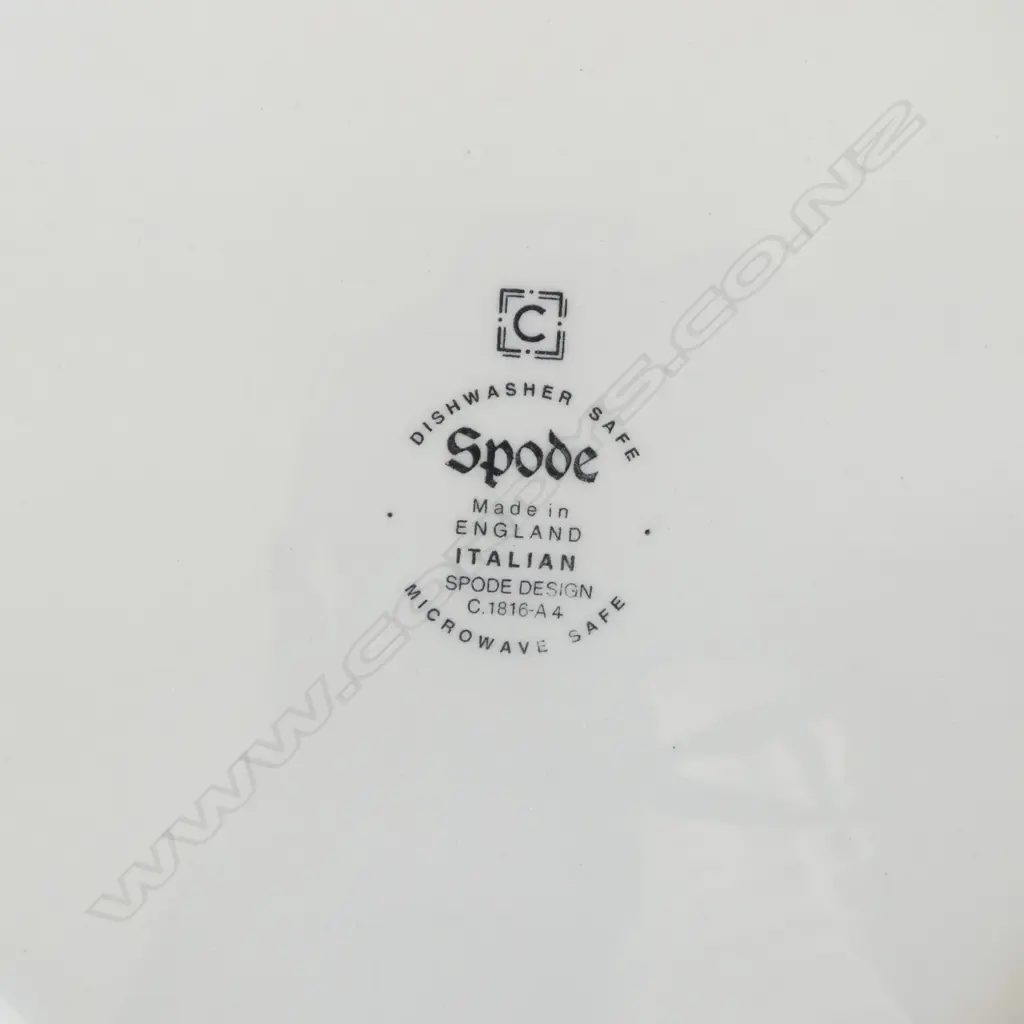 5 SPODE ITALIAN BOWLS, SMALLEST w. HAIRLINE 170 - 255mm dia Image 1++