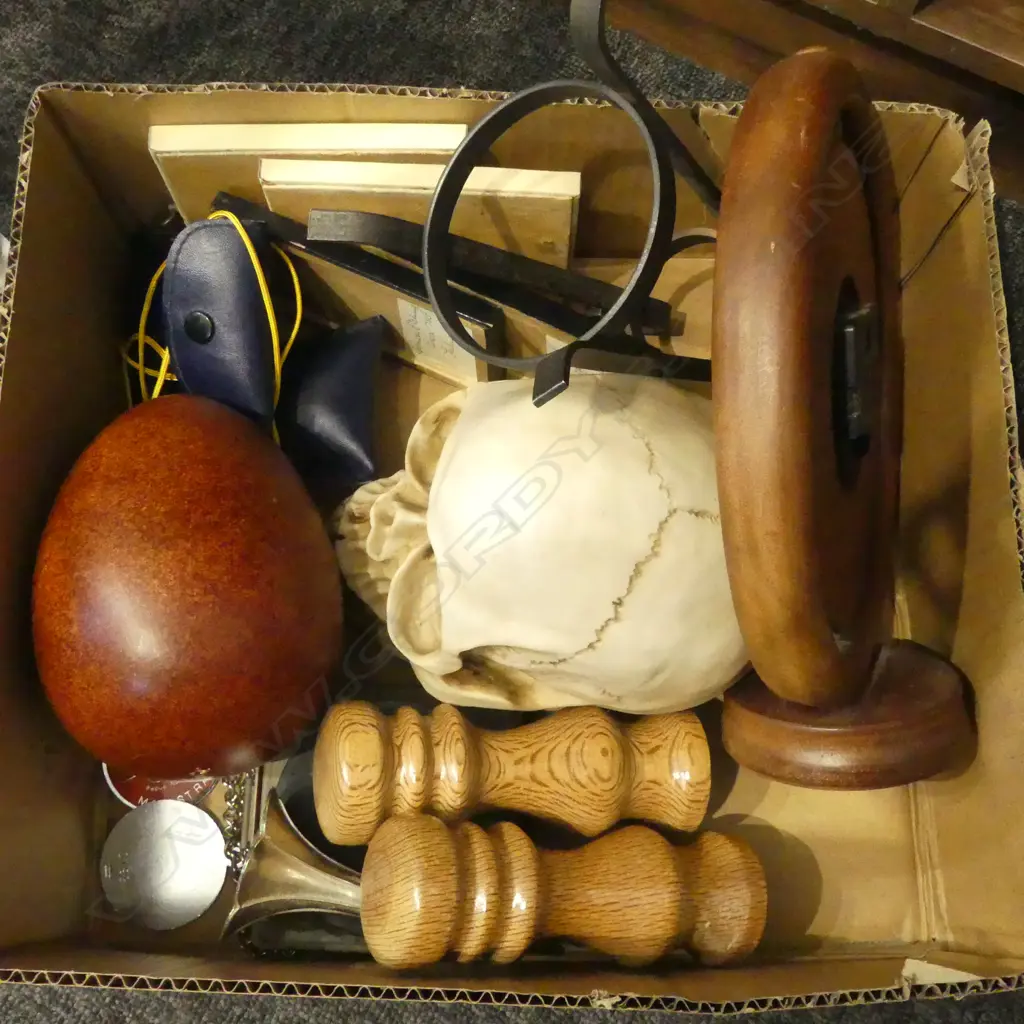 ASST COLLECTABLES; RESIN SKULL, S/P, etc Image 1++