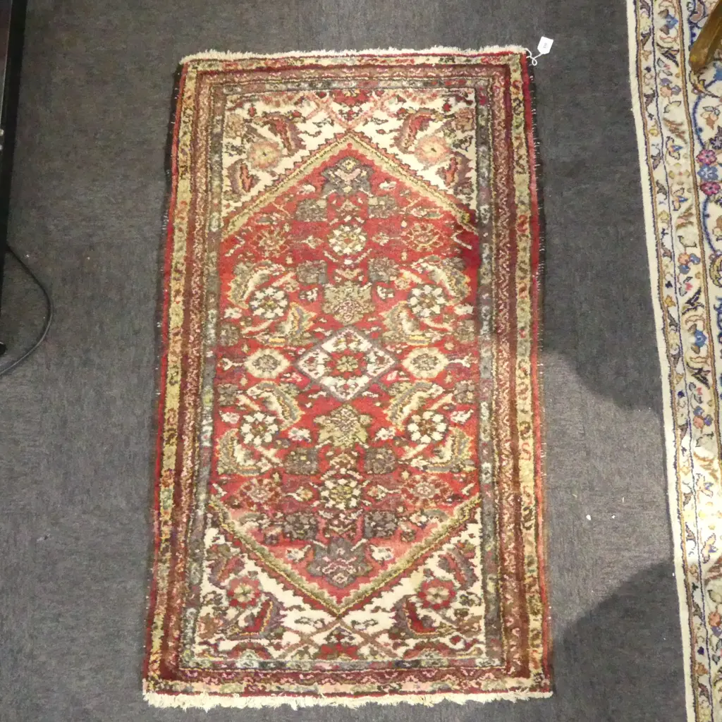 HAND KNOTTED WOOL PILE RUG 1200x720mm Image 1++