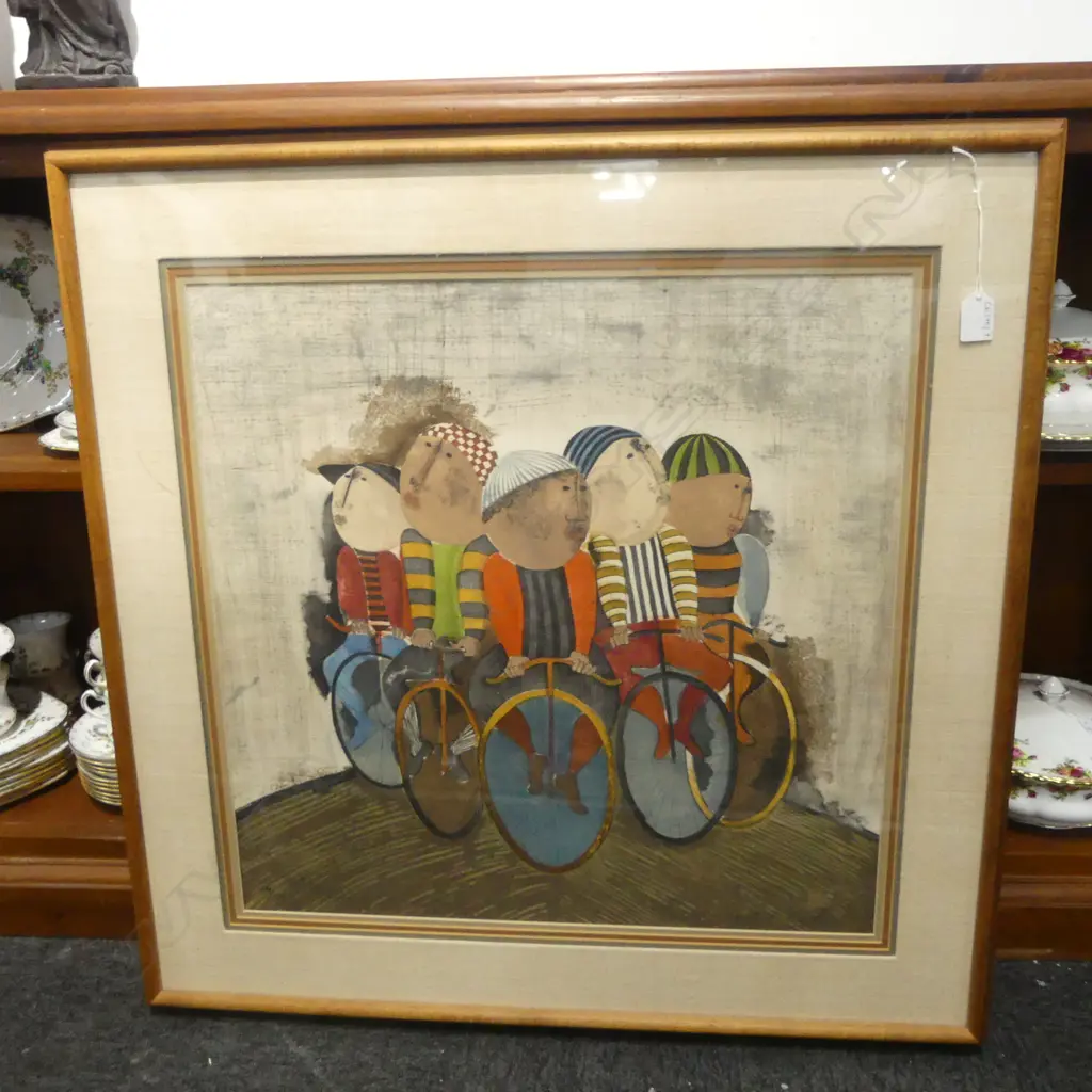 GRACIELA RODO BOULANGER 'TOUR DE FRANCE' LITHOGRAPH 84/150 1976 550x560mm  Image 1++