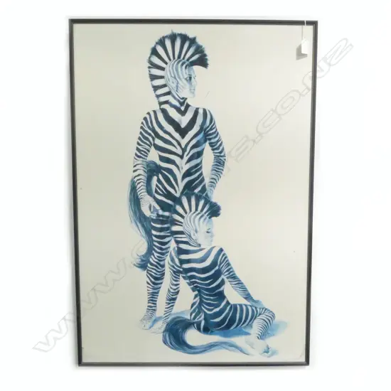 ZEBRA PEOPLE 80S HEAVY METAL MAGAZINE ART 80X60