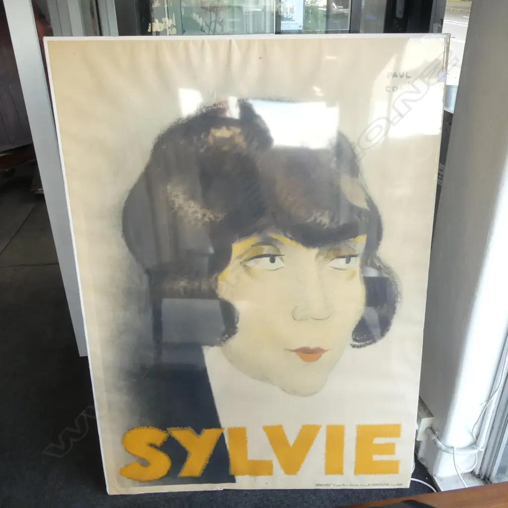 LG VINTAGE FRENCH POSTER 'SYLVIE' 1580x1145mm Image 1++