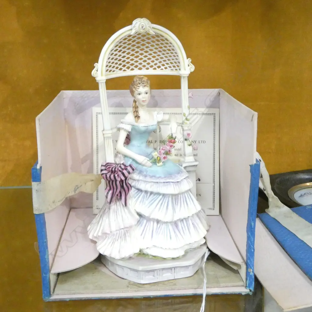 CASED ROYAL WORCESTER 'REBECCA' FIGURINE Image 1++