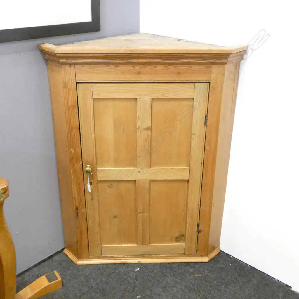 PINE CORNER CABINET 530x530x950mm Image 1++