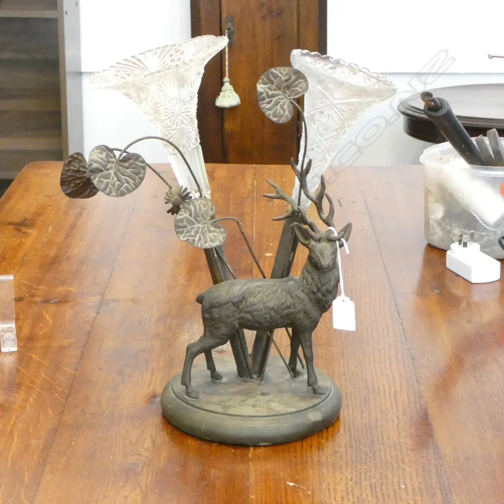 VICTORIAN EP EPERGNE w. STAG H.390mm Image 1++