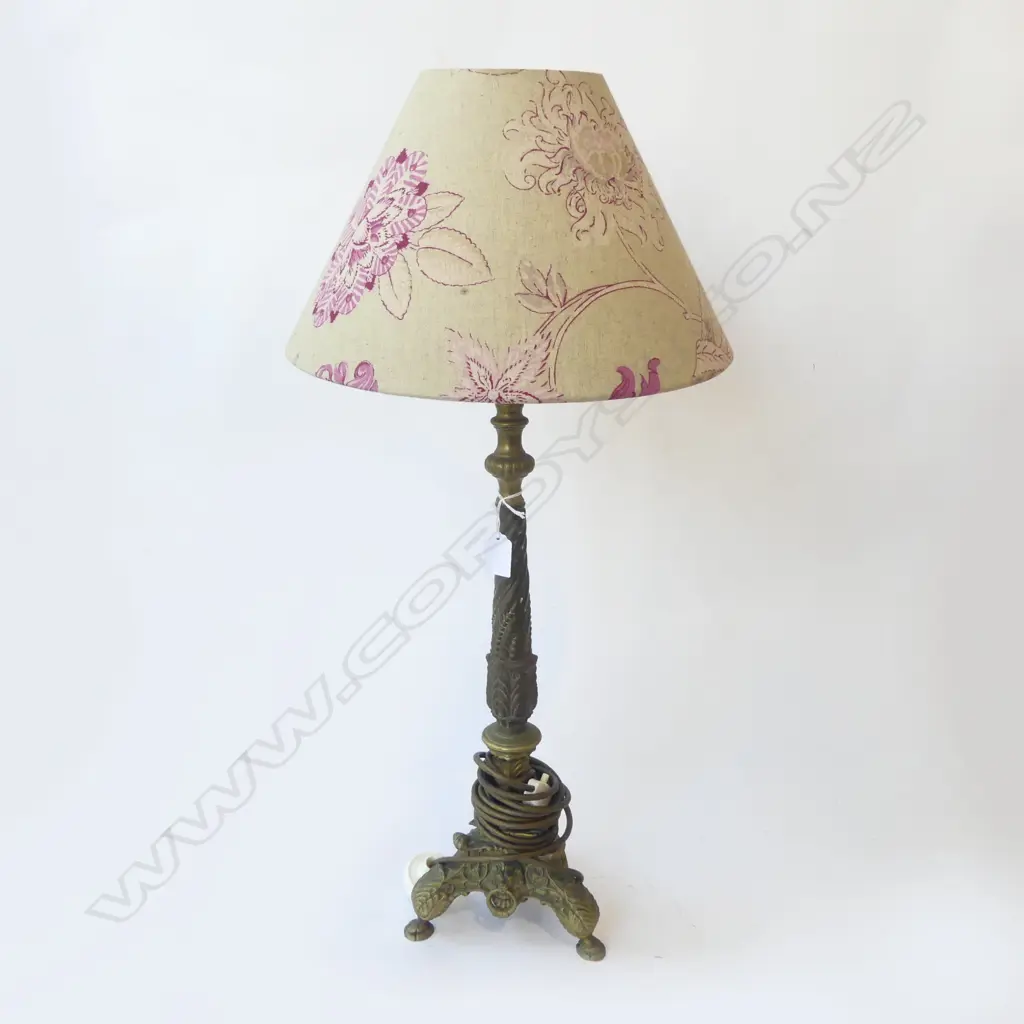 VINTAGE BRASS TABLE LAMP H.700mm Image 1++