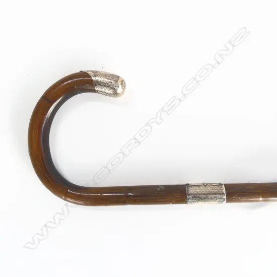 STG SILVER CAP CANE WALKING STICK L.860mm
