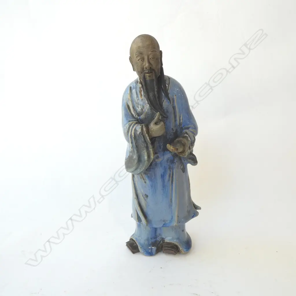 CERAMIC ORIENTAL FIGURE H.270mm FAULTS Image 1++