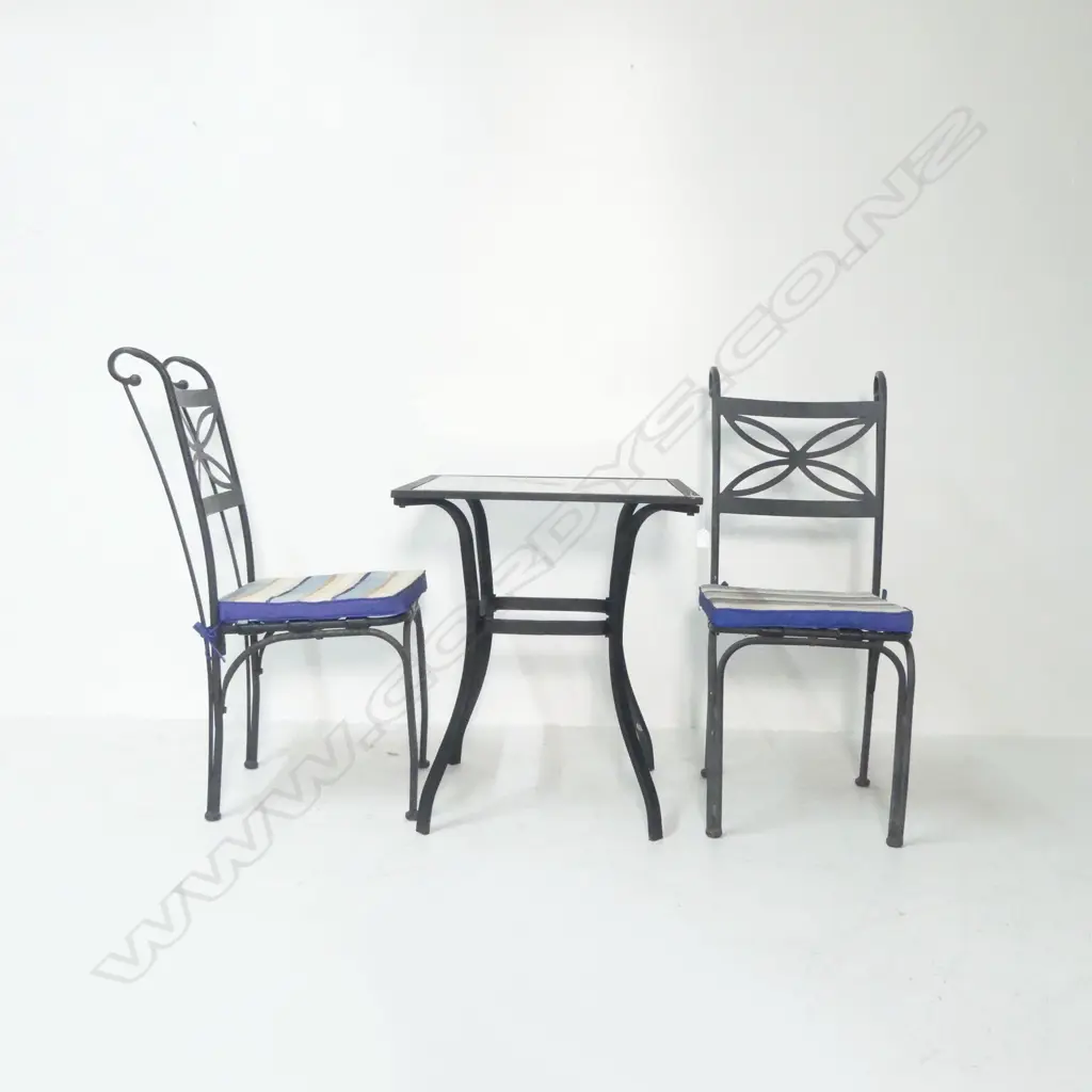 3 PCE METAL PATIO SET Image 1++