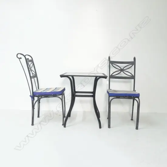 3 PCE METAL PATIO SET