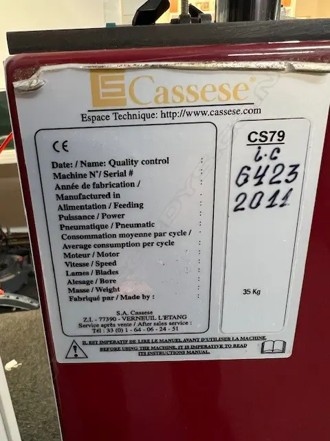 Picture framers CASSESE CS 79 Frame Joiner - V-nailer - UNDERPINNER + ACCESSORIES. Foot operated Image 1++