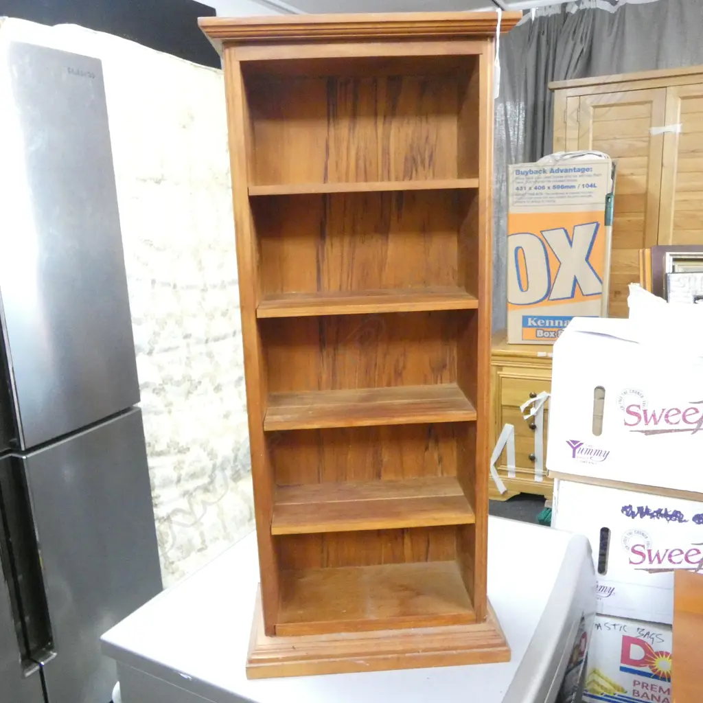'THE WOOD & BOX N.Z.' 5 TIER SHELVING UNIT OF SMALL PROPORTIONS 340x190x790mm Image 1++