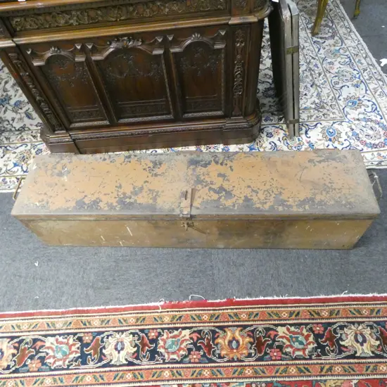 LARGE METAL TRUNK 1360x300x300mm