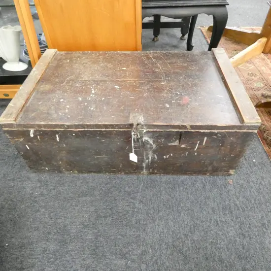VINTAGE WOODEN TOOL CHEST 760x450x290