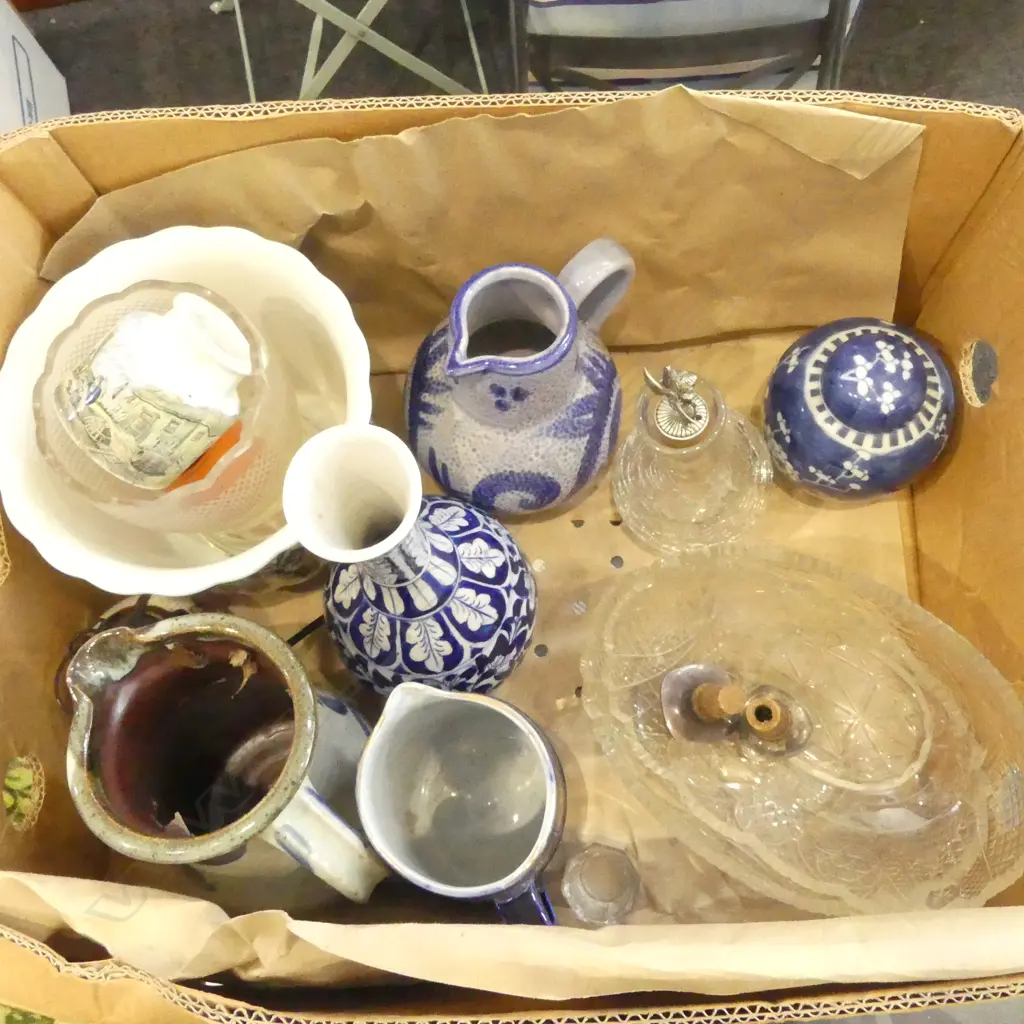 ASST. POTTERY, CRYSTAL ETC Image 1++
