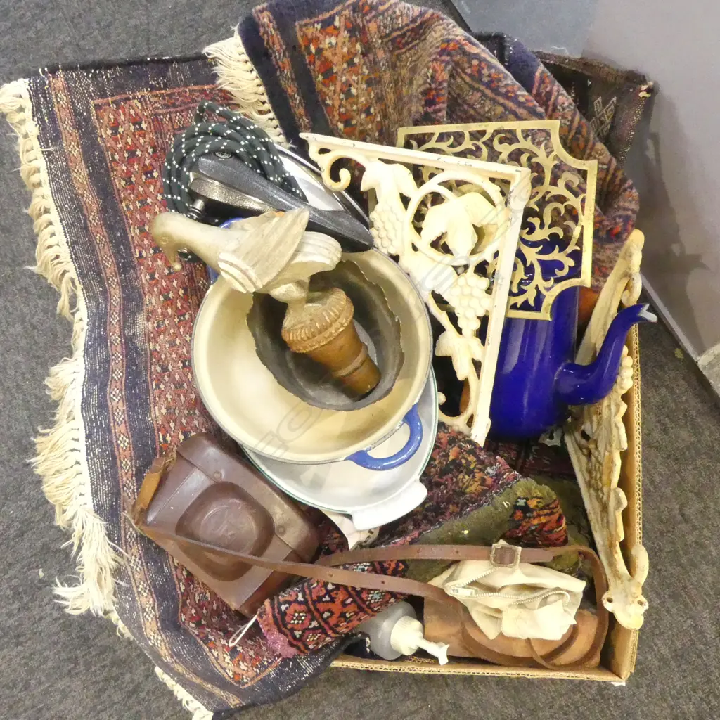 RUGS w. INSECT DAMAGE, LE CREUSET CASSEROLE (NO LID), ETC Image 1++