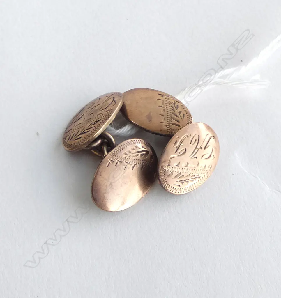 PR 9ct GOLD CUFFLINKS 8gms Image 1++