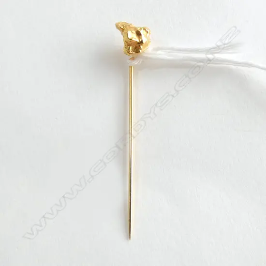 GOLD PLATED ? NUGGET    STICK PIN