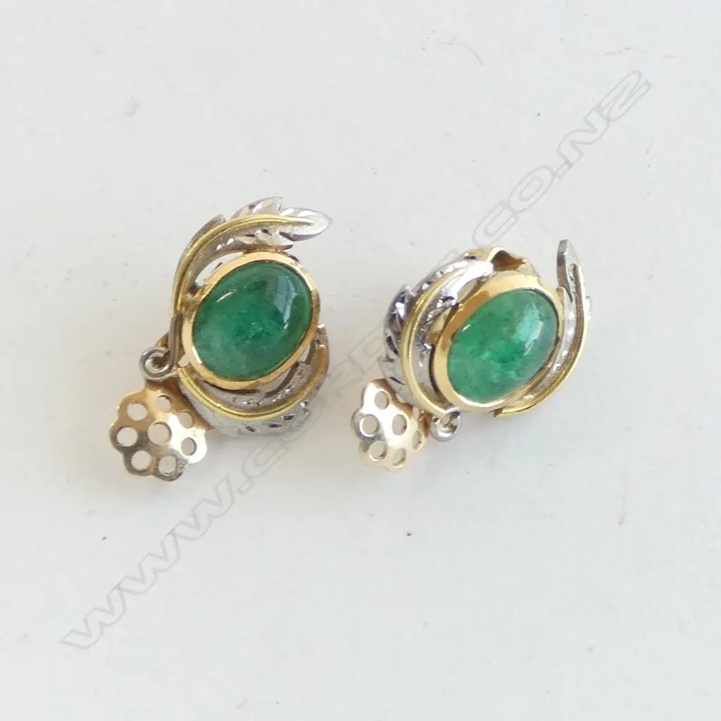 PR 14CT EARRINGS, 5.5grms Image 1++